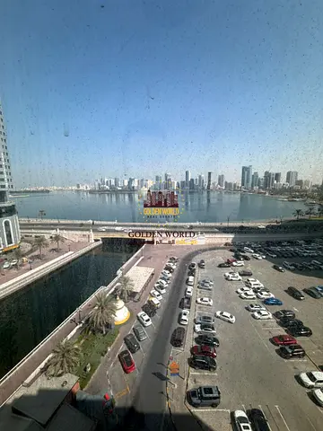 3BR in Al Qasba with full sea view, 3 baths, maid's room, spacious layout & free parking. AED 52,999/year.