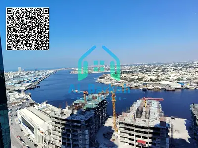 شقة للبيع في برج الواحة عجمان غرفتين وصالة 1400 قدم مربع بلكونتين وموقف خاص