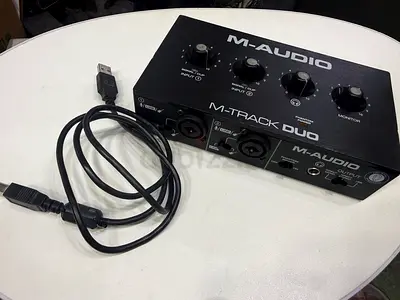 M-Audio M-Track Duo USB Audio Interface - Good Working Condition