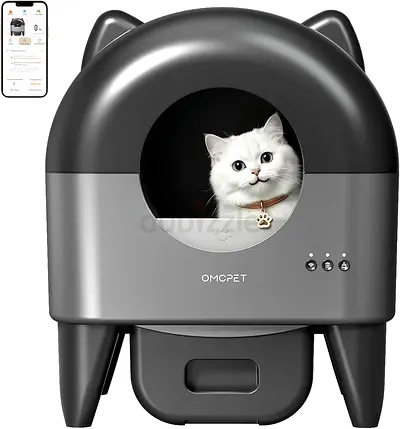Automatic Self Cleaning Litter Box,95L Large Capacity Smart Cat Litter Box with App