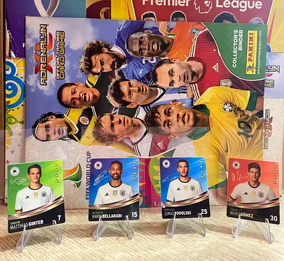 Rare 2015-16 REWE DFB EM Collectible German MNT signature style mini-cards Bundle