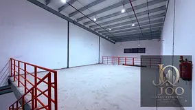 Two new warehouses in Al Jurf Industrial 1, 2,577 sq. ft. each, AED 150,000 annually per unit.