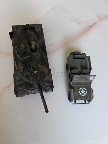 Tank scale 1:50  & Jeep scale 1:32