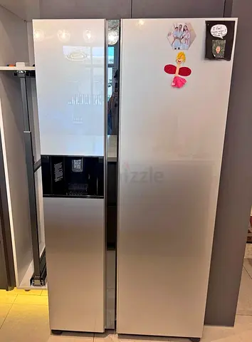 Hitachi Side-by-Side Glass door Refrigerator/Freezer - Good Condition