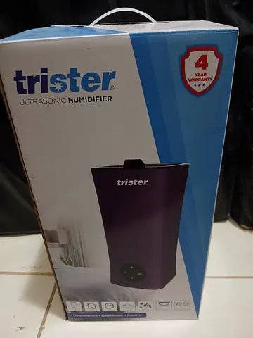 Trister Ultrasonic Humidifier - Purple (Like New, Boxed)