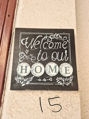 Wooden 'Welcome to Our Home' Wall Plaque - Decorative Sign