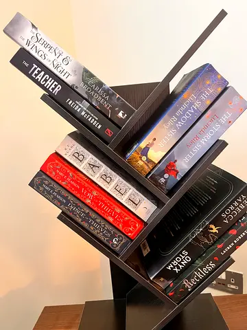 Collection of Fantasy Paperback Novels (Assorted Titles) small shelf included for 250aed