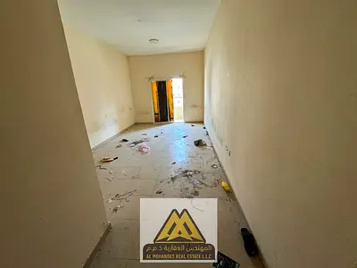 1BR in Al Jurf Industrial 3, Ajman, sharing allowed, split AC, AED 29,005 yearly, 4 or 6 payments.