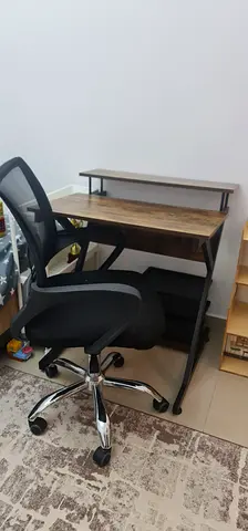 Computer desk or study desk with a chair