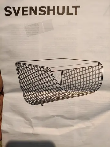 IKEA SVENSHULT Wire Coffee Table / Magazine Basket - New (Unassembled)