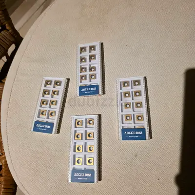Pack of Carbide / Metal Turning Inserts - Unused (4 cards x 8). AED 130 For All.