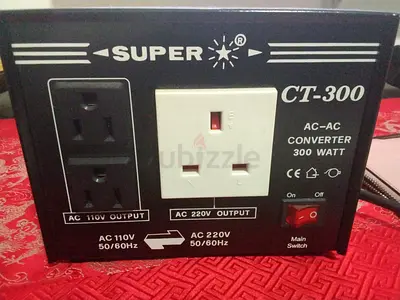 110 to 220 Converter. Super CT-300 AC-AC Converter / Voltage Transformer 110V-220V 300W