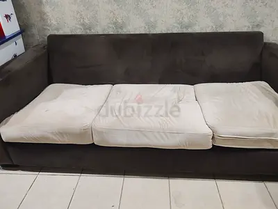 3-seater sofa with removable cushions — good condition