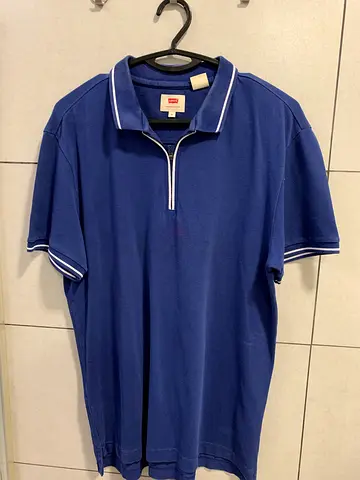 Levis navy blue polo t shirt