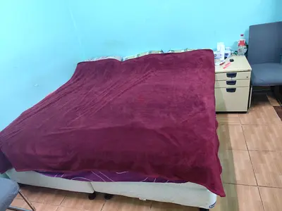 Double bed with mattress- used