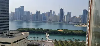Corniche view // No cash Deposit // 1BHK with 2 Bathrooms just 37k in Al Majaz 1