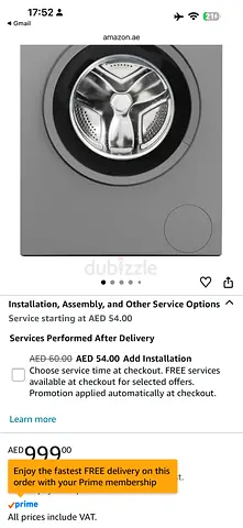 Vestel 8kg Washing Machine – Like New, Only 10 Months Used Orginal price 1100