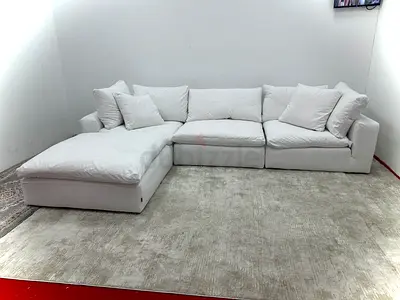 Selling brand new condition marina home luscious sofa with footstool