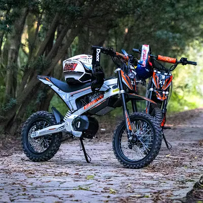 Pair of Kids plus teens Electric motor Bikes - Off-Road Mini Motorcycles (the best Condition)