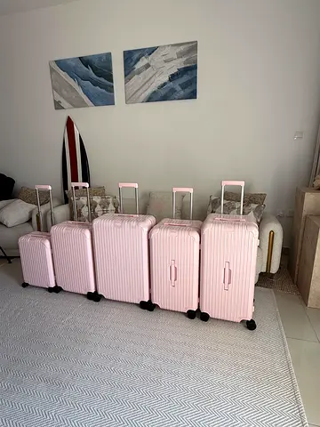 RIMOWA PINK SUITCASE SET