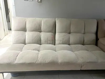 Light grey convertible sofa bed - good condition
