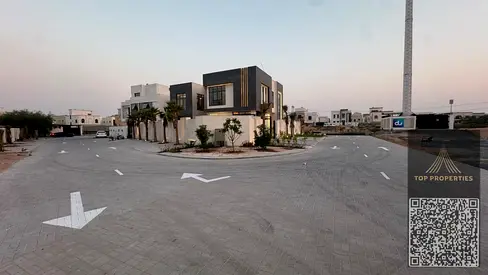 رقم القطعه 0655 زاوية شارعين الياسمين بسم الله الرحمن الرحيم للبيع فيلا طابقين جديده بالياسمين بموقع أسترتيجى خلف الحديقه ثالث  قطعه من الشارع الرئيسى