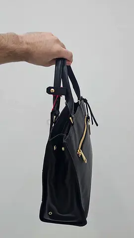 TUMI Voyageur Lynn Tote – 100% Genuine Leather  Black