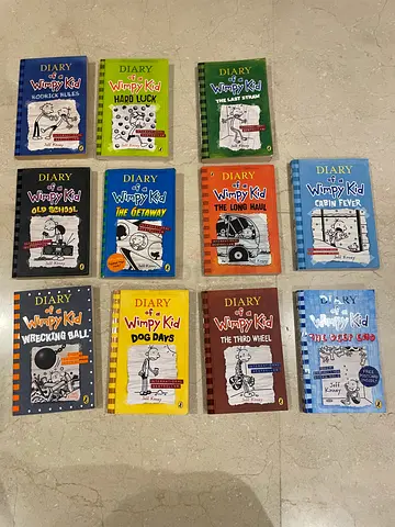 Collection: 11 Diary of a Wimpy Kid Paperback Books – Complete set (various titles)