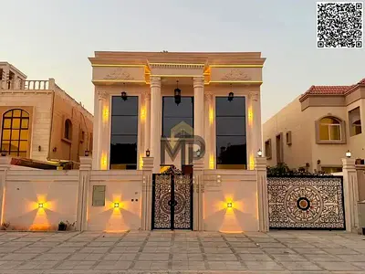 A luxurious classic-style villa in Al Muwaihat 1, ideally located near all amenities. Features a private swimming pool and is available for freehold o