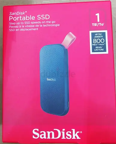 SanDisk Portable 1TB SSD (USB-C) - Compact, Rugged, Up to 800MB/s