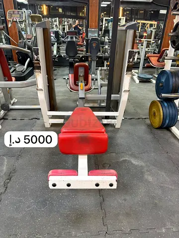 Incline/Decline Bench Press Station — Heavy Gym Bench, Good Condition