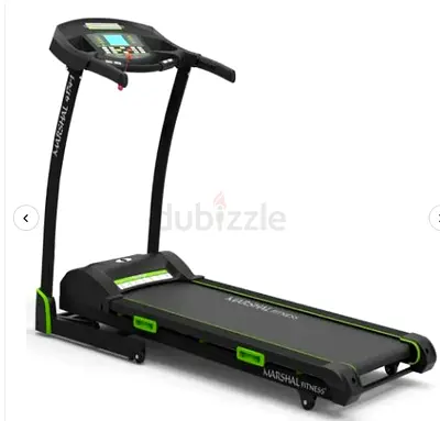 4HP AC Auto-Incline Treadmill — 120cm Belt, 120kg, Green Accents - Brand New