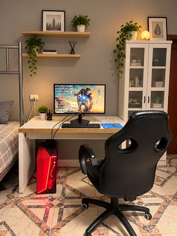 Gaming Desktop PC with 27”Monitor, Keyboard and Chair - Ready to Use