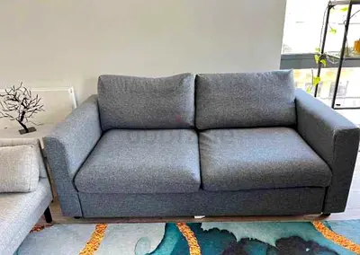 IKEA vimle two seater sofa bed with mattresses dark grey