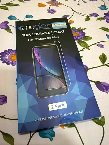 2-Pack Nuglas Tempered Glass Screen Protectors for iPhone XS Max (Clear)