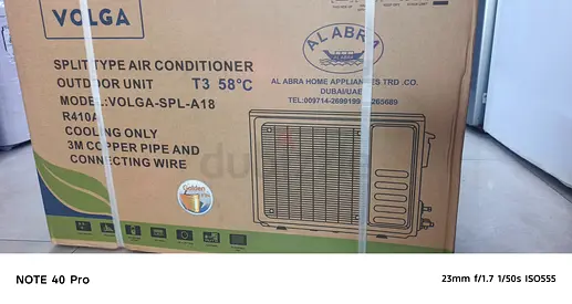 Volga Split Type Air Conditioner  split  with 3meter copper pipe(New in Box)