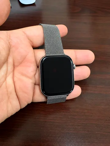 Apple Watch Series 10 GPS + Cellular 46mm Natural Titanium Case with Natural Milanese Loop