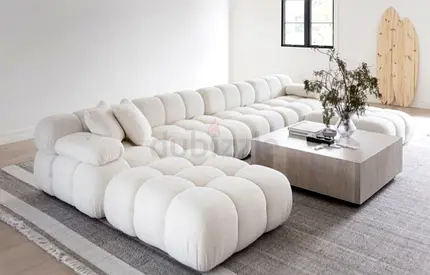 Stylish cozy 4 seater U shape bubble Sofa