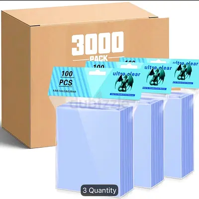 100 Pokémon Card Sleeves – Clear