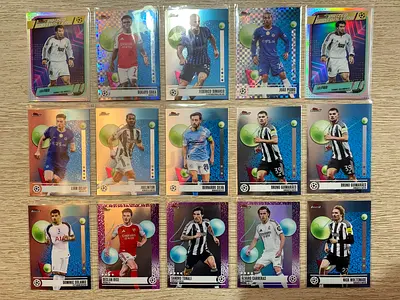 2025-26 Topps Finest UEFA Competitions Bundle - 15 CARD LOT