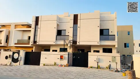 Townhouse for sale in Ajman | Al Helio 2 area | 5 bedrooms, a majlis, a living room, a maid’s room, and a roof terrace | Freehold for all nationalitie