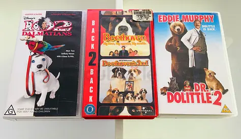 3 Vintage VHS Movies