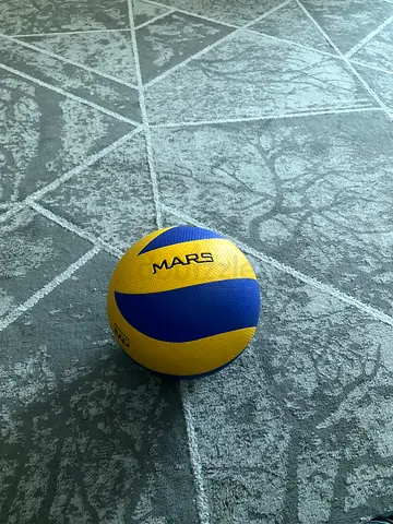 Used yellow-blue Mars volleyball - good condition