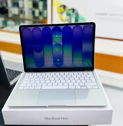 Apple MacBook Neo (like MacBook Air) with Magic Keyboard - Display On