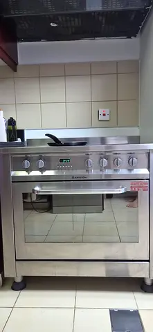 Stainless Steel Commercial Oven with Gas Burners - Good Working Condition