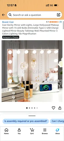 Hollywood Vanity Mirror with LED Lights