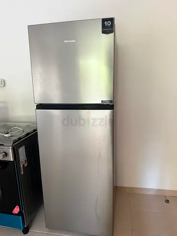 Silver Hisense Refrigerator - Good Working Condition 60x170