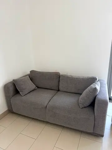 Grey 2-Seater Sofa in Good Condition