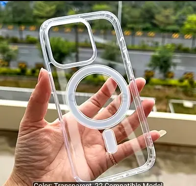 Transparent MagSafe-Compatible Clear Phone Case (for iPhone) - Like New