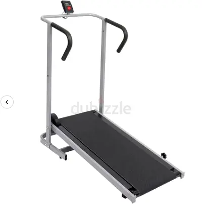 Compact Foldable Manual Treadmill — 100kg, Digital Monitor - Brand New
